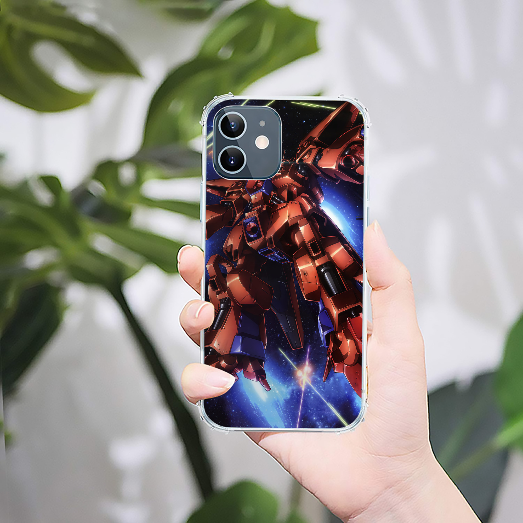（画像用） 機動戦士ガンダム Mobile Suit Gundam 【iPhone 12シリーズ対応】透明スマホケース（クリアソフトケース）